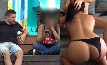 Español convence a una colombiana culona para follarla duro