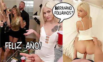 Celebra el Año Nuevo metiéndole la polla a su propia hermana