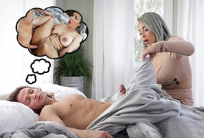 Madre viciosa se pone cachonda y folla con su hijo