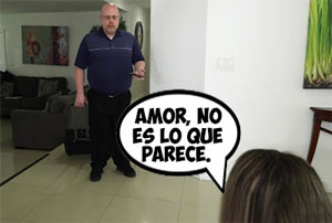 Madura pillada por su marido follando con su hijo