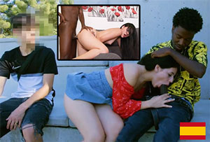 Paola White follada por un negrazo y el novio cornudo sufre mirando